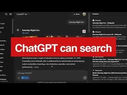 Hold up... ChatGPT can search the WEB?!?