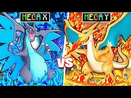 Mega CHARIZARD X Vs Mega CHARIZARD Y in Minecraft PIXELMON!