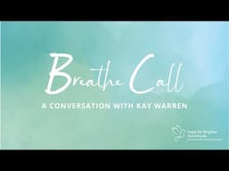 A Conversation about Treating Suicidality | Breathe Conversation Call with Dr. Melinda Moore