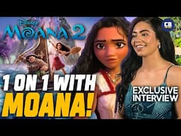 Moana Talks Sequel Surprises & Seeing The Rock As Live-Action Maui! Moana 2 Cast Interview!