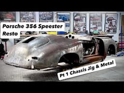 Porsche 356 Speedster Restoration pt 1! Chassis Jig and Metalwork!