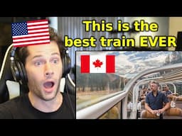 American Reacts to the Rocky Mountaineer | Canadian Luxury Train Ride