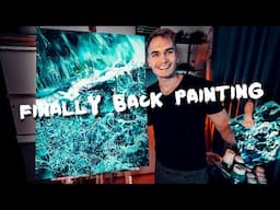 PAINTING WAVES FROM BALI (part 1) + painting and life tip