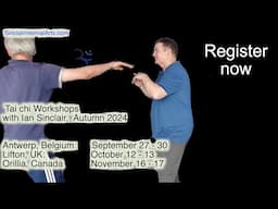 Upcoming Tai chi workshops: Antwerp, England and Canada