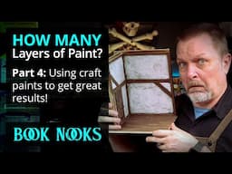 I Had Amazing Results Using Inexpensive Craft Paints - Let's Book Nook Together!