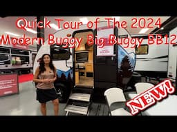 Quick Tour Of The ALL NEW 2024 Modern Buggy Big Buggy BB12 Affordable Teardrop Towable RV