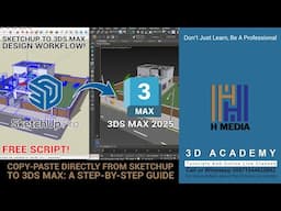 Copy-paste Directly From Sketchup To 3ds Max: A Step-by-step Guide! (Malayalam)