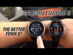 Garmin Enduro 3 Review + Comparison to the Fenix 8! (I Was Surprised!)