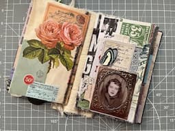 Easy Flip, Pocket - Two Page Spread - Using Up Our Tim Holtz Stash