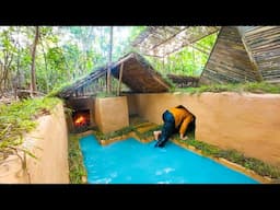 I Built The Most Secret Underground Tunnel House under Bamboo Villa