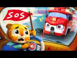 Baby's Trapped in the Bus | Fire Truck | Safety Song | Nursery Rhymes & Kids Songs | BabyBus