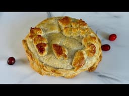 Brie and Cranberry Chutney Wrapped in Quick Puff Pastry