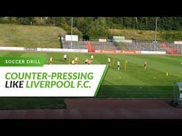 Counter Pressing like Liverpool F.C. |  Exercise 4 vs 2 to 6 vs 4