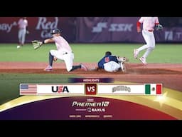 HIGHLIGHTS | Game 15  USA vs Mexico | WBSC Premier12 2024 presented by RAXUS