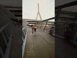 Boston Motorcycles gather for photo on bridge - #Boston #motorcycle #riding