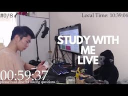 Study With Me Live Pomodoro 60/10🦍🌱