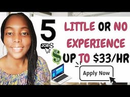 🎥 5 Work from Home Jobs That are ALWAYS Hiring | Earn Money Online