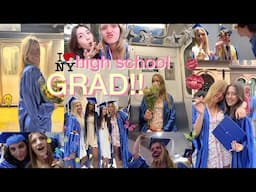 NYC high school graduation!!! *grwm & vlog*