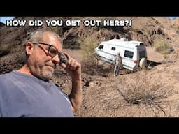 Wrong Turn in a Travel Van This Guy Ends Up on a Jeeping Trail and Can't Get Out! MOSG to the Rescue