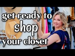 how to organize your closet to SHOP your closet