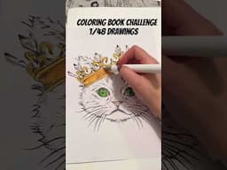 Coloring book challenge #cats #coloringbook #relaxing #art