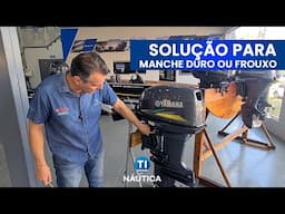 Como ajustar a coluna de direção do seu motor de popa yamaha do 15, 25 30 e 40hp.