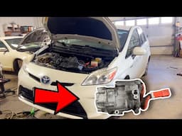 How to Change A/C Compressor in 2010-2015 Toyota Prius (Best Way)