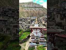 Nar - Ancient Village of Manang  | Nar Phu Valley Trek in Nepal #shorts #travel