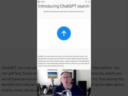 ChatGPT now does web search #chatgpt