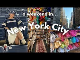 NYC Vlog 🍂 | Yarn, Bookstores, and Vintage Shopping + haul!