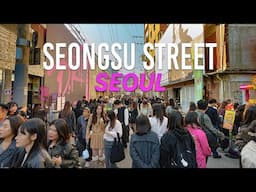 Seongsu Street is the busiest spot for young people in Seoul | Walking Tour Korea 4K HDR