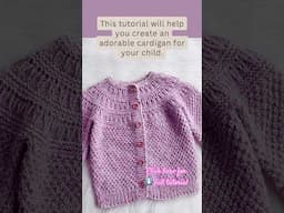 Beautiful Elena cardigan knit pattern/ chaquetita Elena dos agujas #crochetforbaby #knittingforbaby