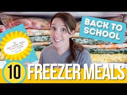 10 BACK TO SCHOOL FREEZER MEALS | Jamerrill's Easy Freezer Meals | From Scratch Freezer Cooking