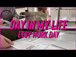 etsy vlog 💗 full day working on cash envelopes