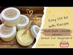 Recipe - BUM BUM * Cream Lotion Dupe - Easy Beginner DIY Kit | Ellen Ruth Soap #giftidea