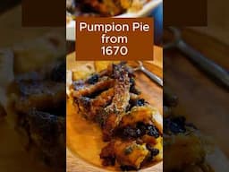 Pumpion (Pumpkin) Pie from 1670