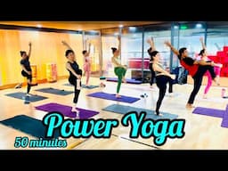 50 Minutes Power Yoga For Weight Loss & Creating Strength & Flexibility