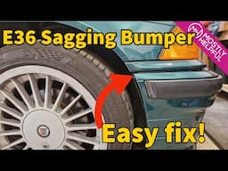 BMW E36 - Easy DIY fix for Sagging Bumper Mounts