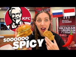 RUSSIAN TRIES INDONESIAN KFC for the first time! 😳🇮🇩