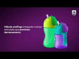 Copos com canudo curvado | Philips Avent