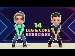 14 LEG & CORE EXERCISES FOR KIDS