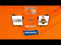 Highlights: 7th Match, Ajman Bolts vs Deccan Gladiators | 7th Match, DC VS AB