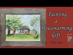 Paint a House in Watercolor/A Housewarming Gift Idea