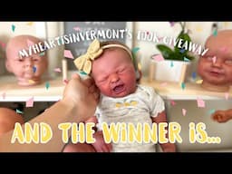 Announcing the WINNER of my 100k REBORN BABY DOLL GIVEAWAY!!! 🎉👏🏻✨