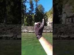 In kayak alla cascata della Qualba al Lago d'Orta