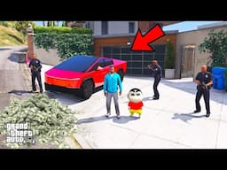 Franklin And Shinchan Stealing A Most Futuristic  Car In GTA V