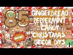 85 *Must See* Dollar Tree Gingerbread Peppermint Candy Christmas DIY Mega Compilation Craft Video