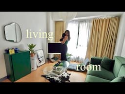 Living alone in Manila — a living room makeover 🫐🪴🛋️