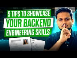 How to highlight your backend projects in tech interviews