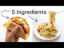 Delicious 5 Ingredient Meal Ideas. (realistic, easy & wholesome)